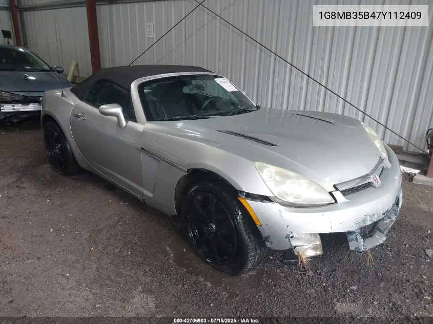2007 Saturn Sky VIN: 1G8MB35B47Y112409 Lot: 42706903
