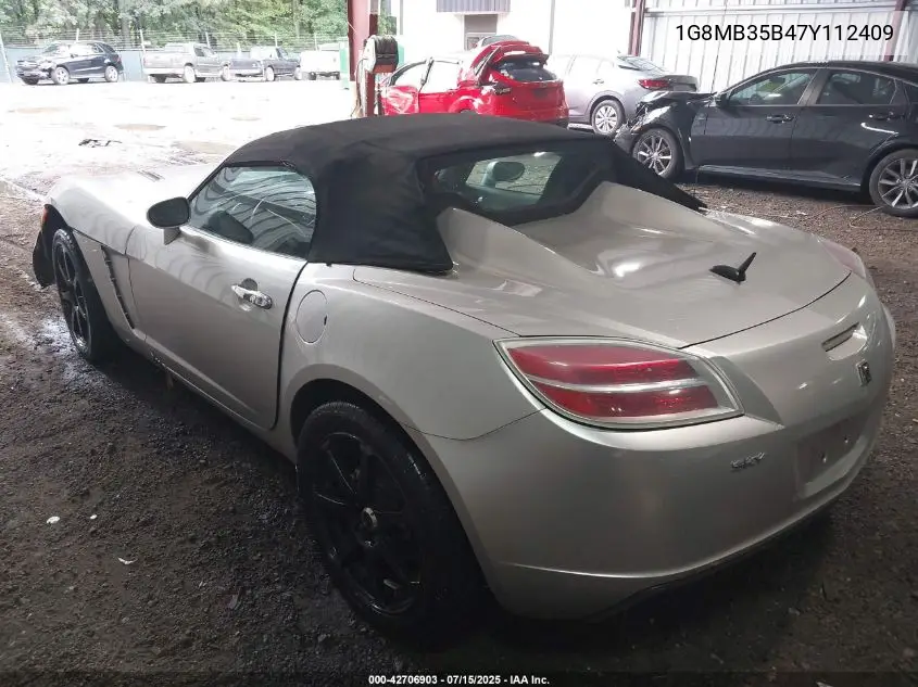 2007 Saturn Sky VIN: 1G8MB35B47Y112409 Lot: 42706903