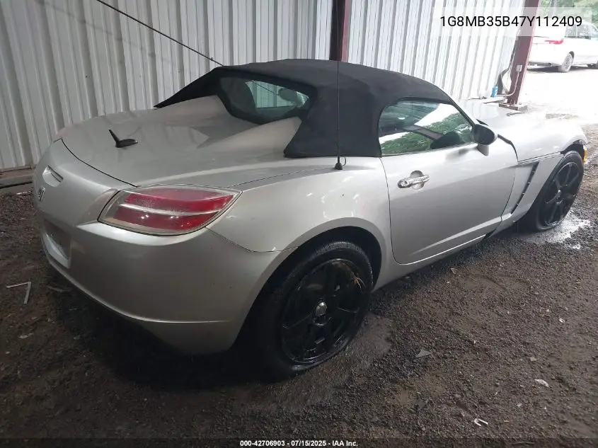 2007 Saturn Sky VIN: 1G8MB35B47Y112409 Lot: 42706903