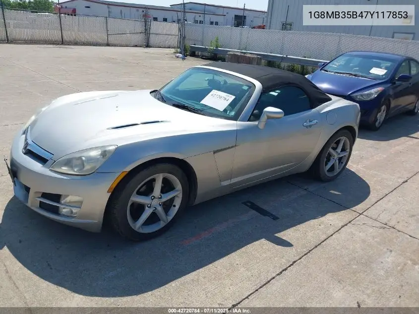2007 Saturn Sky VIN: 1G8MB35B47Y117853 Lot: 42720784