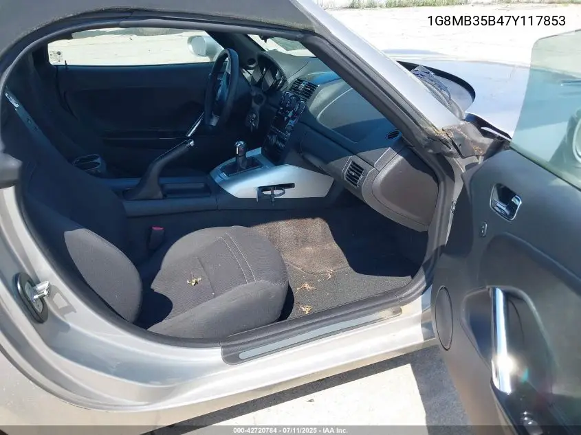 2007 Saturn Sky VIN: 1G8MB35B47Y117853 Lot: 42720784