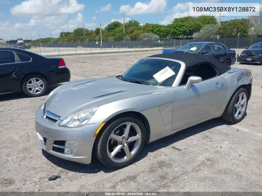 2008 Saturn Sky VIN: 1G8MC35BX8Y128872 Lot: 42152153