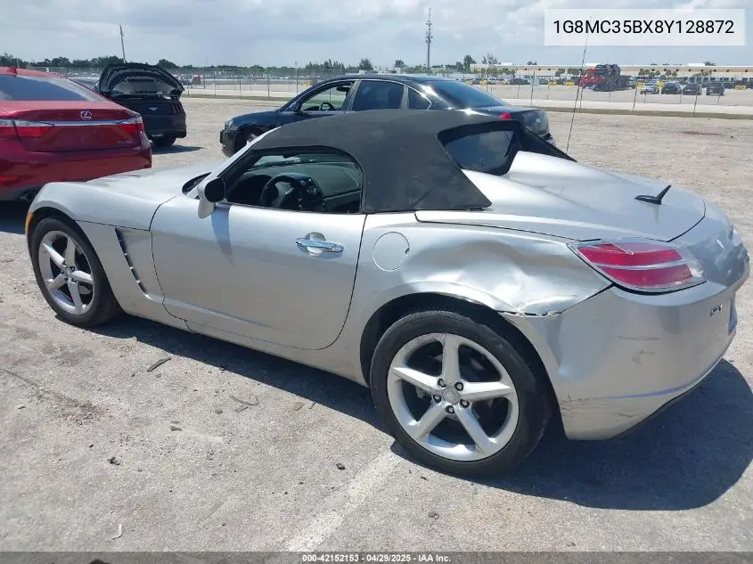2008 Saturn Sky VIN: 1G8MC35BX8Y128872 Lot: 42152153