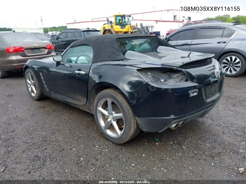 1g8mg35xx8y116155 1G8MG35XX8Y116155 2008 Saturn Sky Red Line