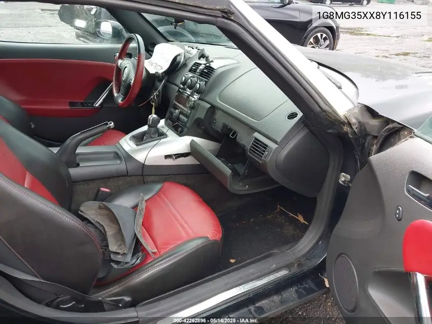 1g8mg35xx8y116155 1G8MG35XX8Y116155 2008 Saturn Sky Red Line