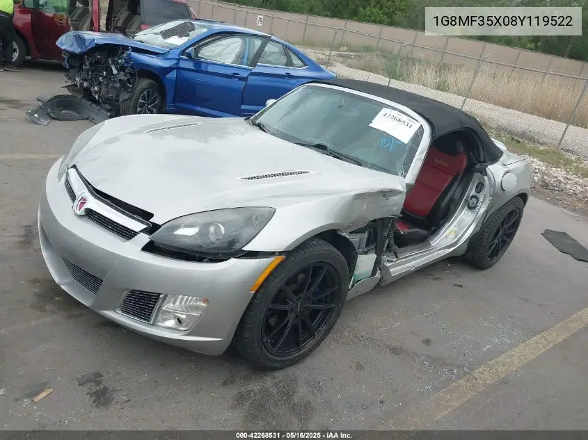 2008 Saturn Sky Red Line VIN: 1G8MF35X08Y119522 Lot: 42268531