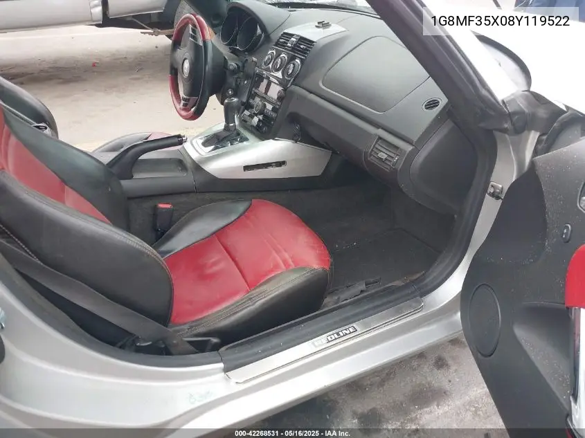 2008 Saturn Sky Red Line VIN: 1G8MF35X08Y119522 Lot: 42268531