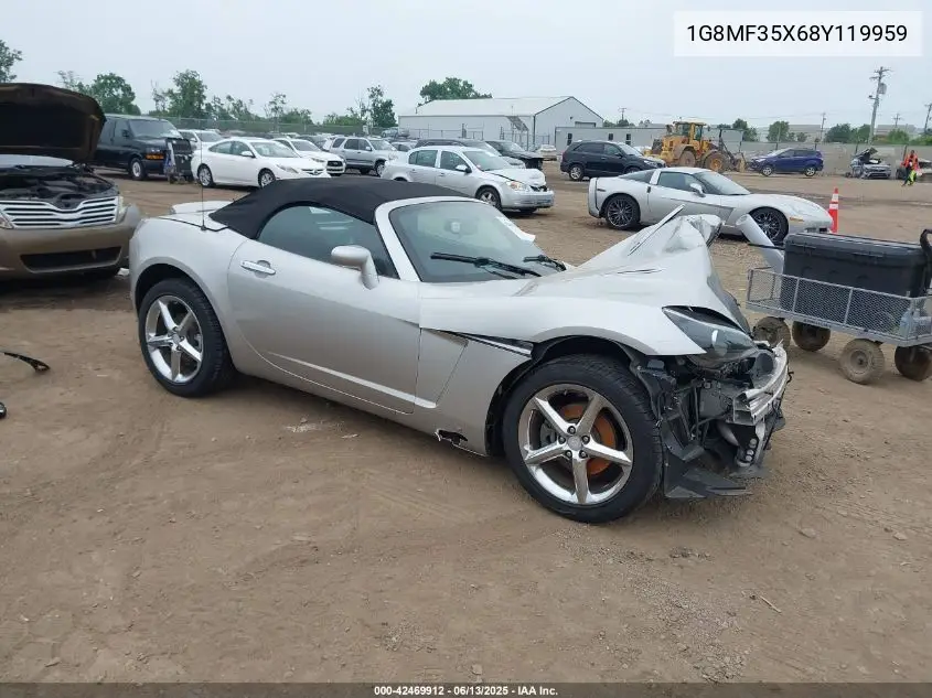 2008 Saturn Sky Red Line VIN: 1G8MF35X68Y119959 Lot: 42469912