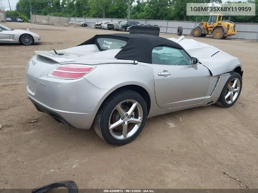 2008 Saturn Sky Red Line VIN: 1G8MF35X68Y119959 Lot: 42469912