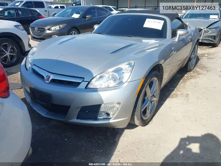 2008 Saturn Sky VIN: 1G8MC35BX8Y127463 Lot: 42531390