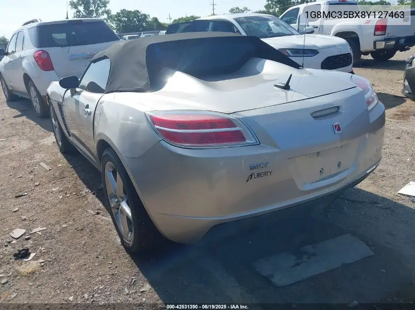 2008 Saturn Sky VIN: 1G8MC35BX8Y127463 Lot: 42531390