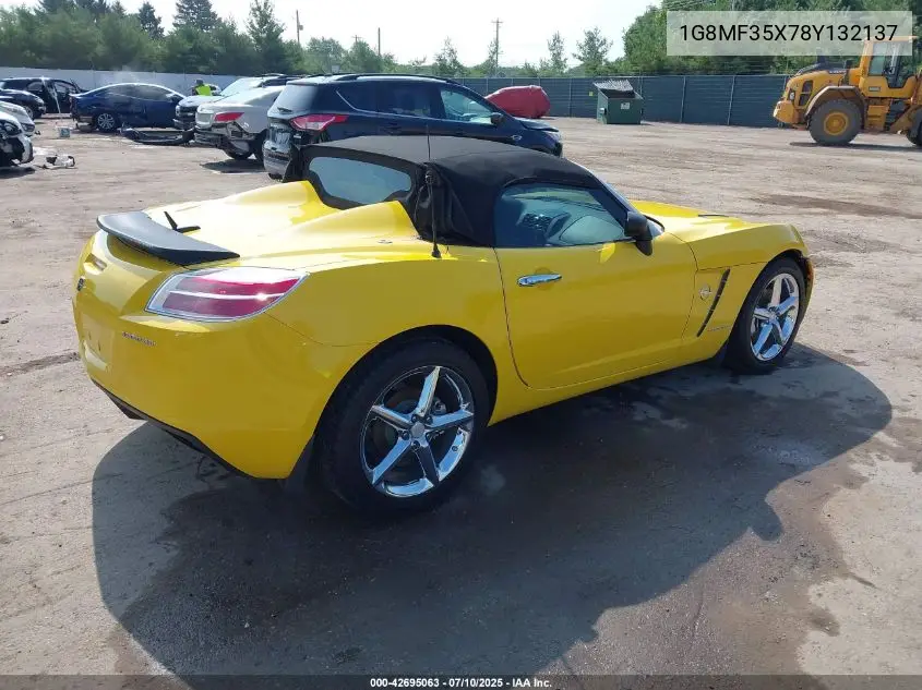 2008 Saturn Sky Red Line VIN: 1G8MF35X78Y132137 Lot: 42695063