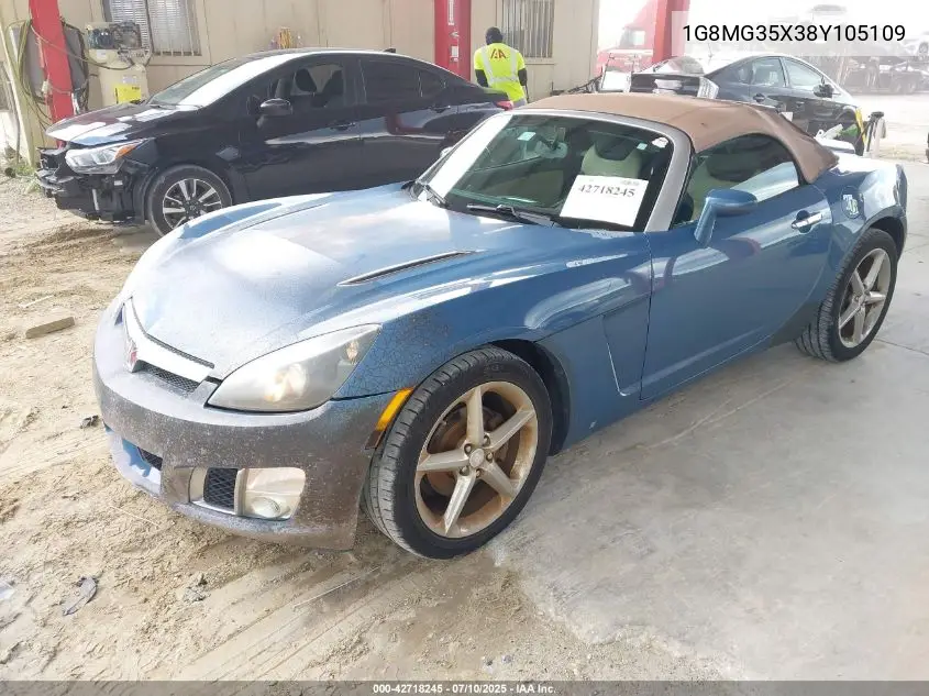 2008 Saturn Sky VIN: 1G8MG35X38Y105109 Lot: 42718245