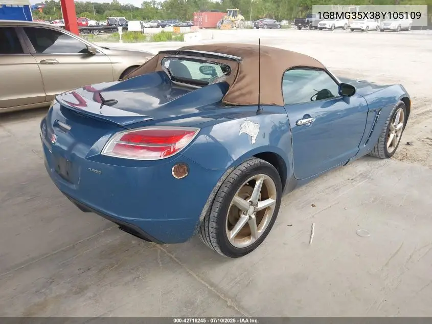 2008 Saturn Sky VIN: 1G8MG35X38Y105109 Lot: 42718245