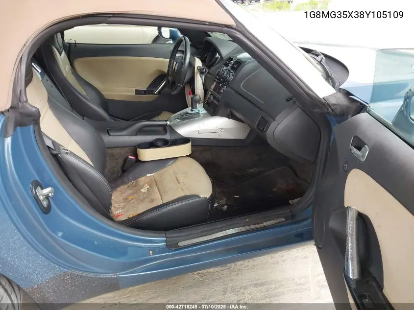 2008 Saturn Sky VIN: 1G8MG35X38Y105109 Lot: 42718245