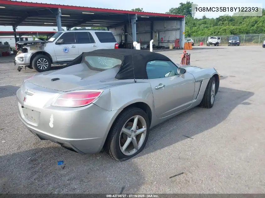 2008 Saturn Sky VIN: 1G8MC35B18Y122393 Lot: 42738727