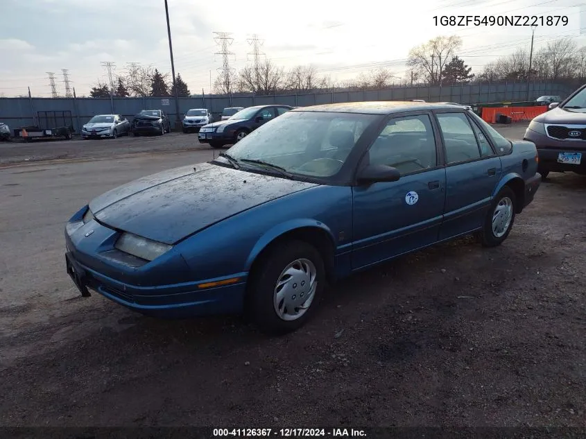 1992 Saturn Sl VIN: 1G8ZF5490NZ221879 Lot: 41126367