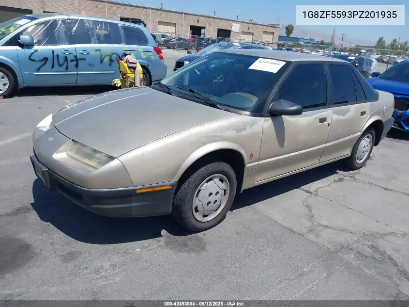 1993 Saturn Sl VIN: 1G8ZF5593PZ201935 Lot: 42493004