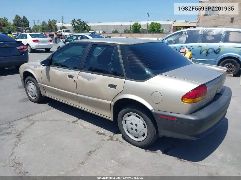 1993 Saturn Sl VIN: 1G8ZF5593PZ201935 Lot: 42493004