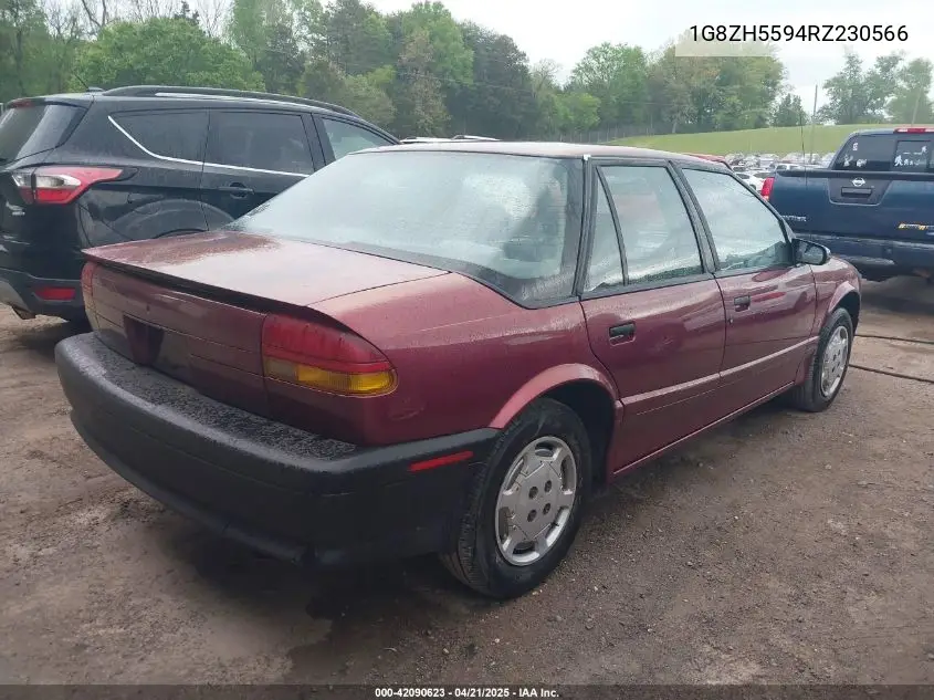 1994 Saturn Sl1 VIN: 1G8ZH5594RZ230566 Lot: 42090623
