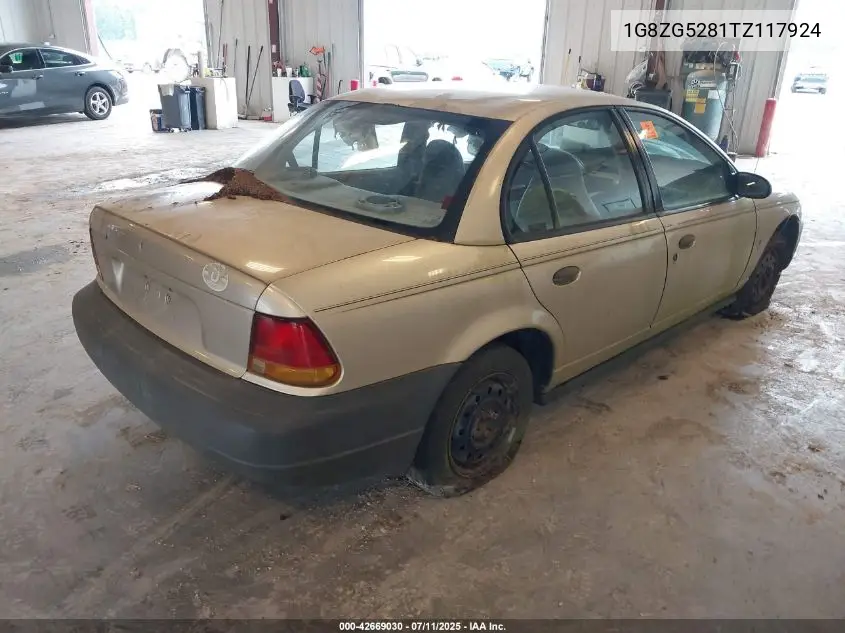 1996 Saturn Sl1 VIN: 1G8ZG5281TZ117924 Lot: 42669030