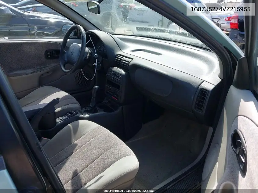 1997 Saturn Sl Sl2 VIN: 1G8ZJ5274VZ215955 Lot: 41910429