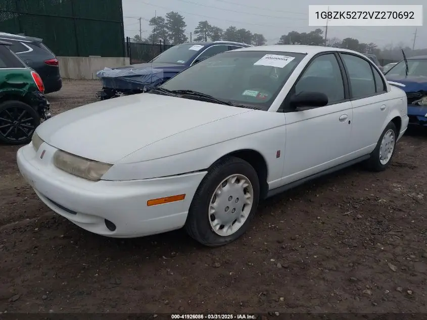 1997 Saturn Sl Sl2 VIN: 1G8ZK5272VZ270692 Lot: 41926086