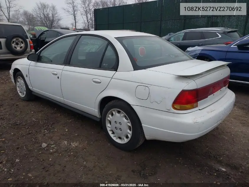 1997 Saturn Sl Sl2 VIN: 1G8ZK5272VZ270692 Lot: 41926086