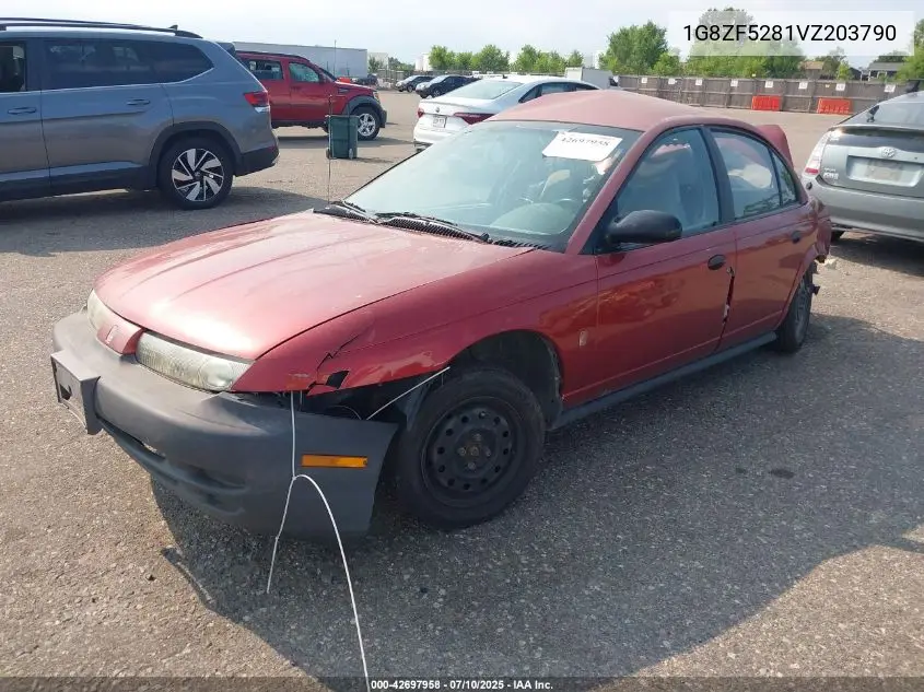 1997 Saturn Sl VIN: 1G8ZF5281VZ203790 Lot: 42697958