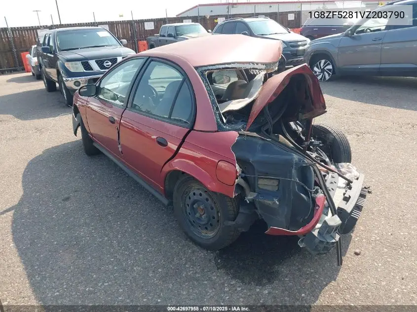 1997 Saturn Sl VIN: 1G8ZF5281VZ203790 Lot: 42697958