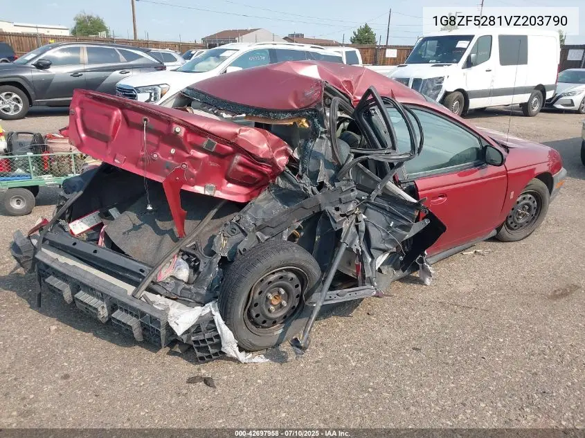 1997 Saturn Sl VIN: 1G8ZF5281VZ203790 Lot: 42697958