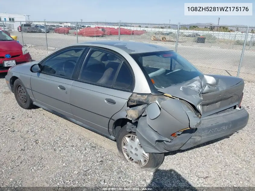 1998 Saturn Sl1 VIN: 1G8ZH5281WZ175176 Lot: 41991139
