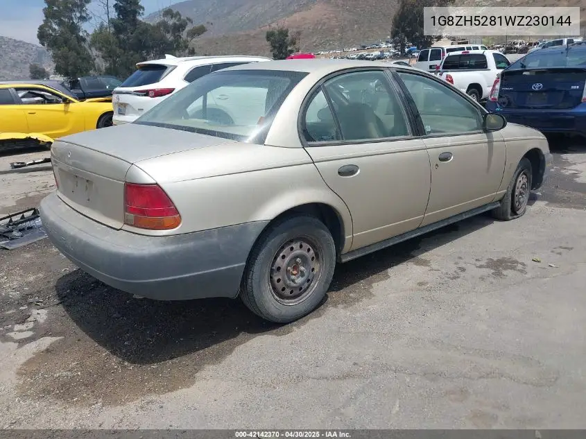 1998 Saturn Sl1 VIN: 1G8ZH5281WZ230144 Lot: 42142370