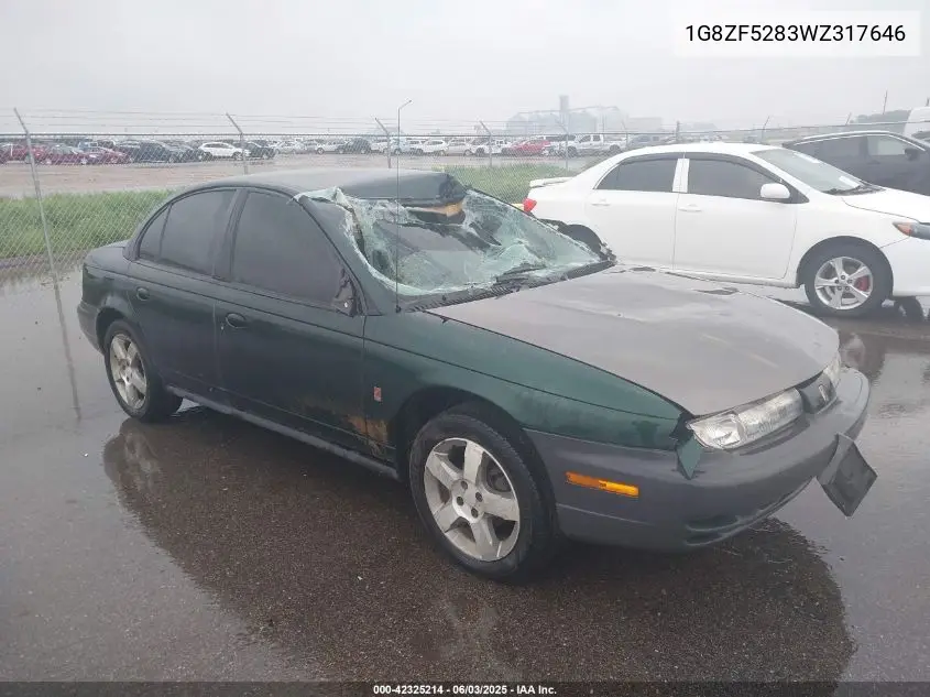 1998 Saturn Sl VIN: 1G8ZF5283WZ317646 Lot: 42325214