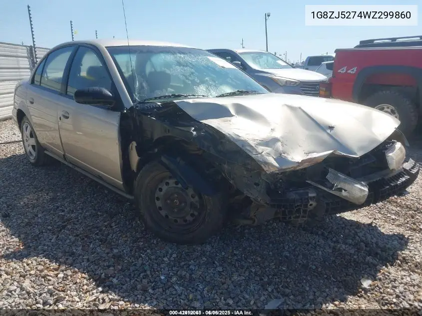 1998 Saturn Sl2 VIN: 1G8ZJ5274WZ299860 Lot: 42412043