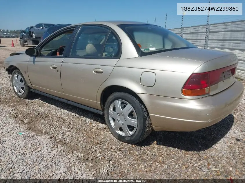 1998 Saturn Sl2 VIN: 1G8ZJ5274WZ299860 Lot: 42412043