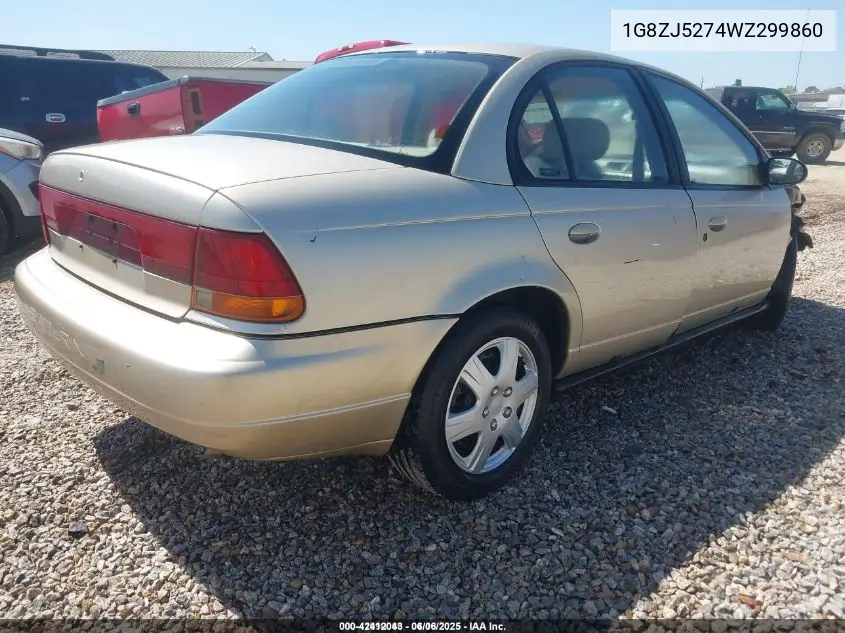 1998 Saturn Sl2 VIN: 1G8ZJ5274WZ299860 Lot: 42412043