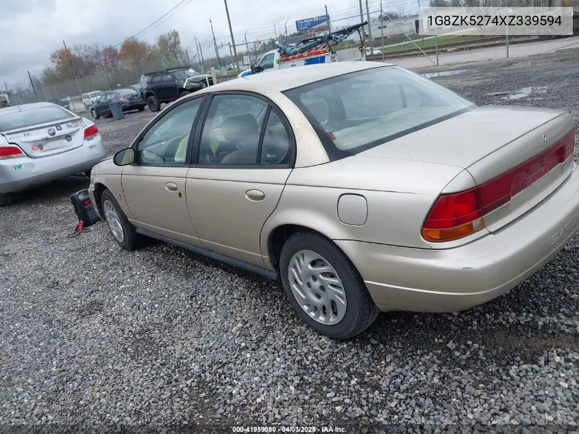 1999 Saturn Sl2 VIN: 1G8ZK5274XZ339594 Lot: 41959080
