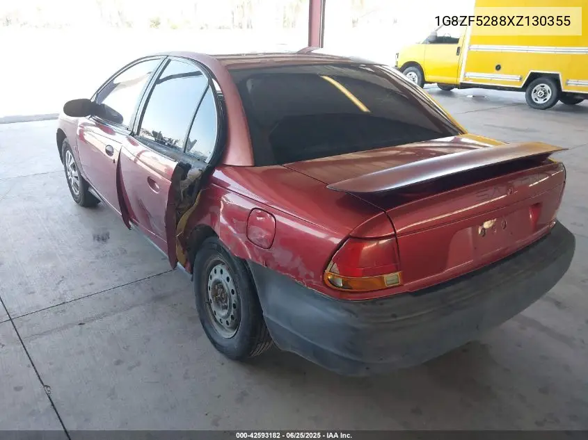 1999 Saturn Sl VIN: 1G8ZF5288XZ130355 Lot: 42593182