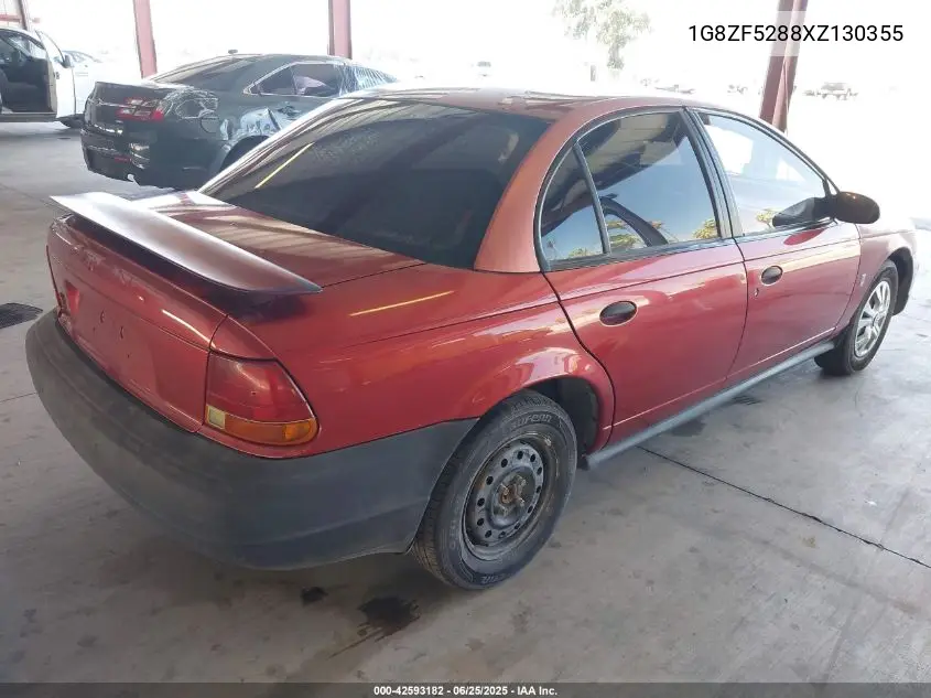 1999 Saturn Sl VIN: 1G8ZF5288XZ130355 Lot: 42593182