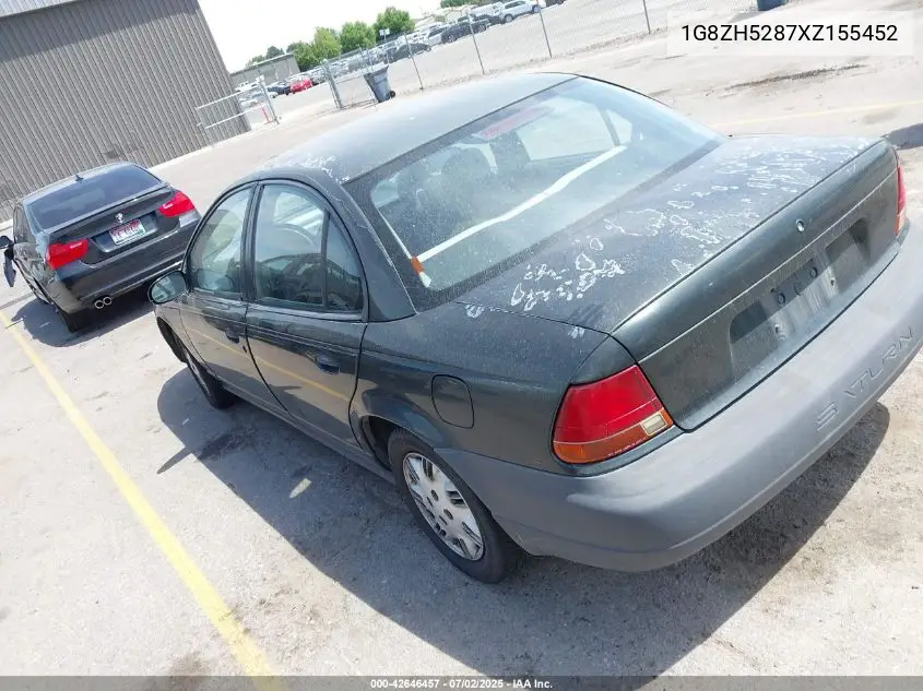 1999 Saturn Sl1 VIN: 1G8ZH5287XZ155452 Lot: 42646457