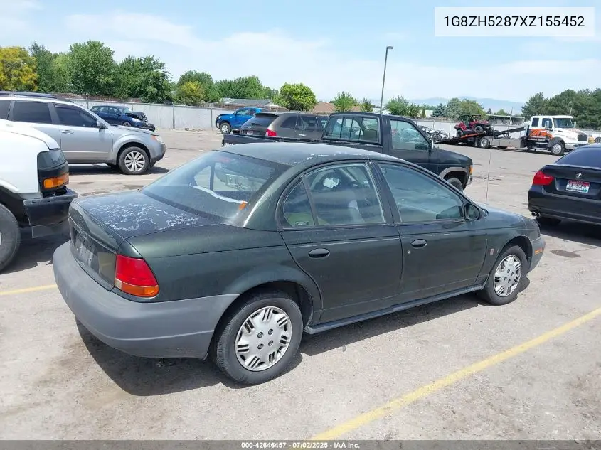 1999 Saturn Sl1 VIN: 1G8ZH5287XZ155452 Lot: 42646457