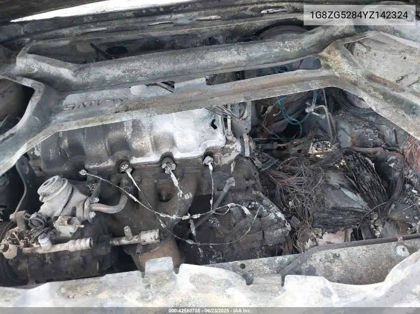 2000 Saturn Sl1 VIN: 1G8ZG5284YZ142324 Lot: 42560738