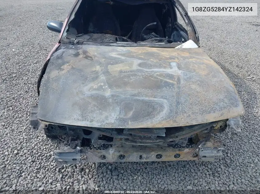 2000 Saturn Sl1 VIN: 1G8ZG5284YZ142324 Lot: 42560738