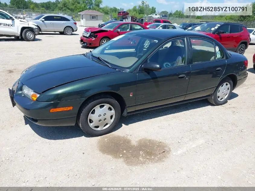 2000 Saturn Sl1 VIN: 1G8ZH5285YZ100791 Lot: 42628425