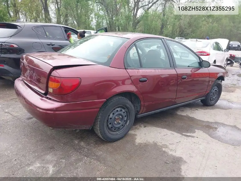 2001 Saturn Sl1 VIN: 1G8ZH528X1Z355295 Lot: 42057484