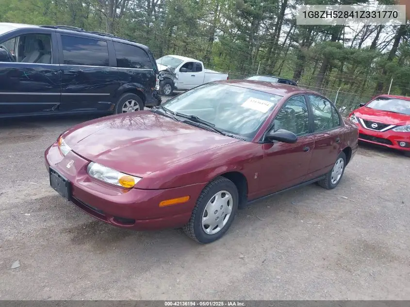 2001 Saturn Sl1 VIN: 1G8ZH52841Z331770 Lot: 42136194