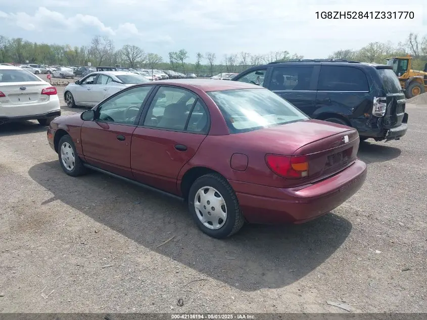 2001 Saturn Sl1 VIN: 1G8ZH52841Z331770 Lot: 42136194