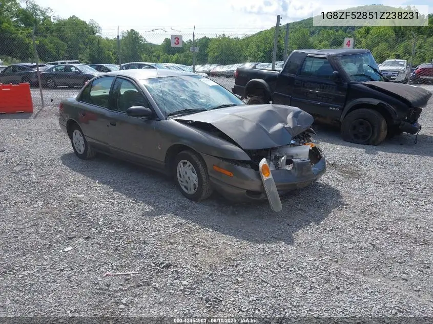 2001 Saturn Sl VIN: 1G8ZF52851Z238231 Lot: 42454503