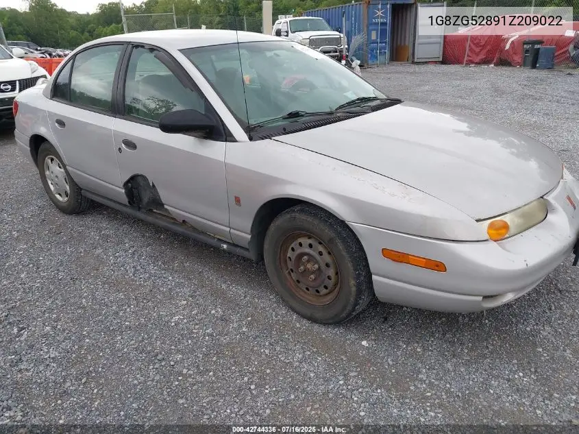 2001 Saturn Sl1 VIN: 1G8ZG52891Z209022 Lot: 42744336